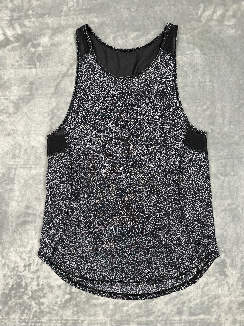 lululemon athletica Black & White Dotted Racerback Tank